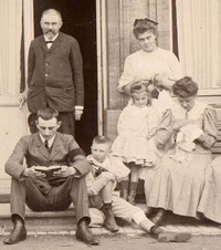 Henri Poincaré en vacances en famille à Longuyon. 1905 (collection privée)